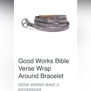 Good Works Bible Verse Wrap Around Bracelet
